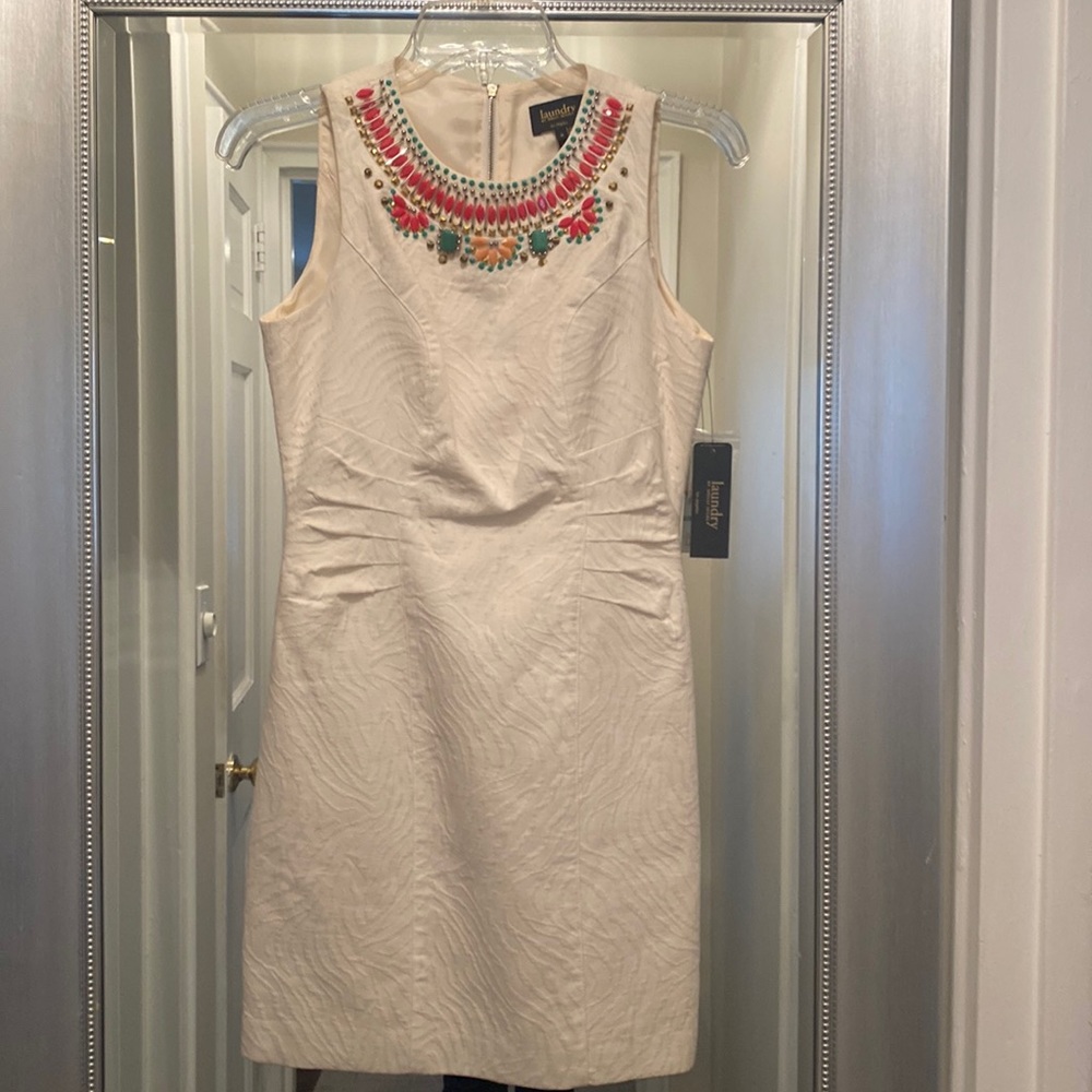 White mini dress